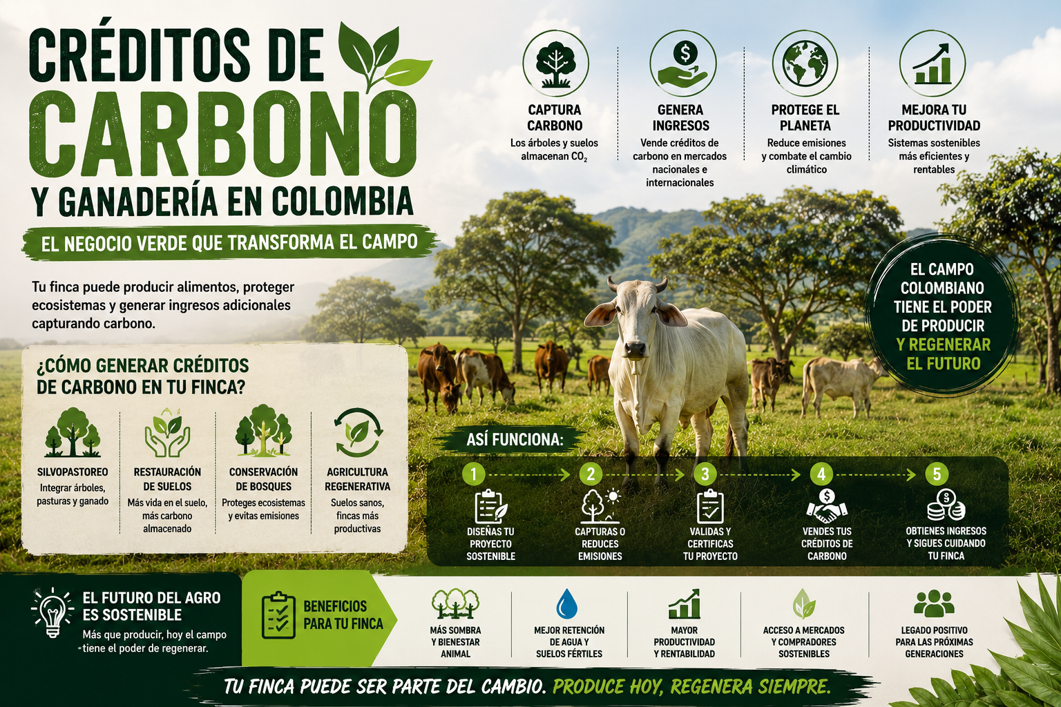 créditos de carbono y ganadería en Colombia